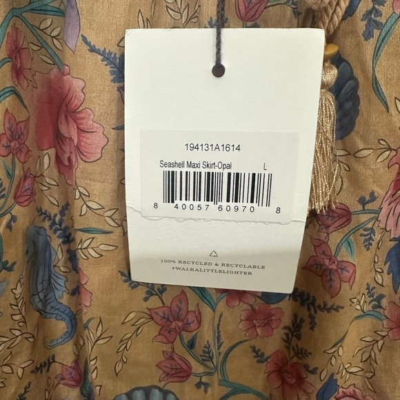 NEW NWT Spell & the Gypsy Seashell Maxi Skirt in Opal Size L - Picture 9 of 9